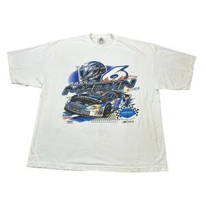 VINGAGE 2002 Mark Martin Tour Series Double-sided‎ Nascar Shirt 3XL Flaws